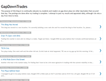 Tablet Screenshot of gapdowntrades.blogspot.com