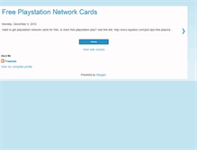 Tablet Screenshot of freeplaystationnetworkcard.blogspot.com