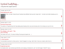 Tablet Screenshot of lyrical-ladybug.blogspot.com