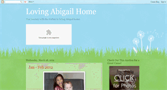 Desktop Screenshot of lovingabigailhome.blogspot.com