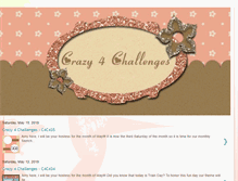 Tablet Screenshot of crazy4challenges.blogspot.com