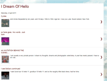 Tablet Screenshot of idreamofhello.blogspot.com