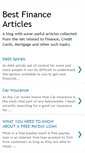 Mobile Screenshot of finance-article.blogspot.com