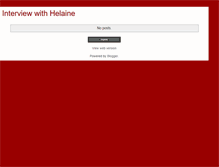 Tablet Screenshot of interviewwithhelaine.blogspot.com