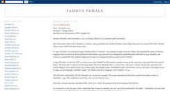 Desktop Screenshot of famous-female.blogspot.com