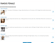 Tablet Screenshot of famous-female.blogspot.com