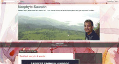 Desktop Screenshot of neophyte-saurabh.blogspot.com