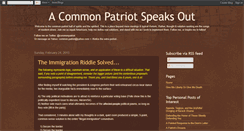 Desktop Screenshot of common-patriot.blogspot.com