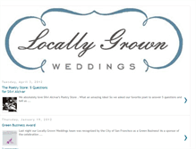 Tablet Screenshot of locallygrownweddings.blogspot.com