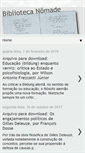 Mobile Screenshot of bibliotecanomade.blogspot.com