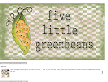 Tablet Screenshot of my5littlegreenbeans.blogspot.com
