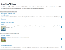 Tablet Screenshot of creativeclique.blogspot.com
