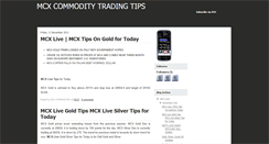 Desktop Screenshot of mcx-tipses.blogspot.com