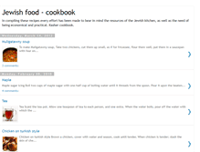 Tablet Screenshot of jewish-food.blogspot.com