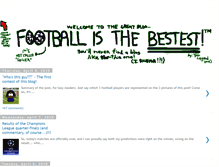 Tablet Screenshot of footballisthebestest.blogspot.com