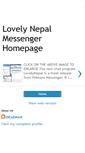 Mobile Screenshot of lovelynepalmessenger.blogspot.com