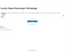 Tablet Screenshot of lovelynepalmessenger.blogspot.com