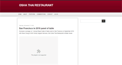 Desktop Screenshot of osha-thai-restaurant.blogspot.com