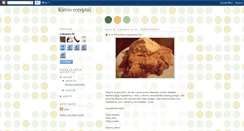 Desktop Screenshot of kirvioreceptai.blogspot.com