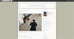 Desktop Screenshot of novembersaw.blogspot.com