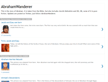 Tablet Screenshot of abrahamwanderer.blogspot.com