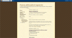 Desktop Screenshot of philoargumetns.blogspot.com