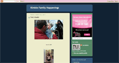 Desktop Screenshot of kimblefamilyhappenings.blogspot.com