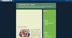 Desktop Screenshot of cuartoletras.blogspot.com