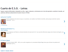 Tablet Screenshot of cuartoletras.blogspot.com
