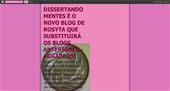 Desktop Screenshot of dissertandomentes.blogspot.com