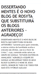 Mobile Screenshot of dissertandomentes.blogspot.com