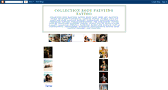 Desktop Screenshot of collectionbodypaintingtattoo.blogspot.com