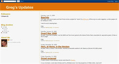 Desktop Screenshot of gregsupdates.blogspot.com