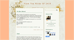 Desktop Screenshot of fromthemindsof2419.blogspot.com