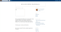 Desktop Screenshot of killerbeesbaseball.blogspot.com