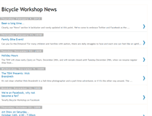 Tablet Screenshot of bicycleworkshopnews.blogspot.com