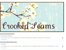 Tablet Screenshot of crookedseams.blogspot.com