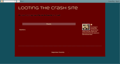 Desktop Screenshot of lootingthecrashsite.blogspot.com