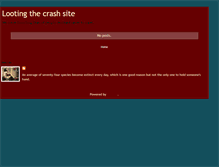 Tablet Screenshot of lootingthecrashsite.blogspot.com