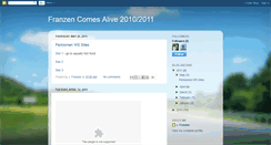 Desktop Screenshot of franzencomesalive2010.blogspot.com