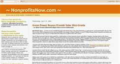 Desktop Screenshot of nonprofitsnow.blogspot.com