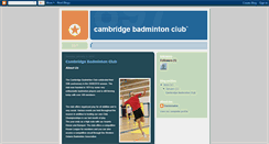Desktop Screenshot of cambridgebadmintonclub.blogspot.com