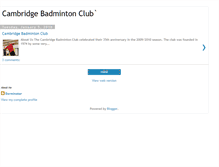 Tablet Screenshot of cambridgebadmintonclub.blogspot.com