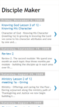 Mobile Screenshot of disciplemakerforjesus.blogspot.com