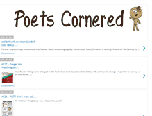 Tablet Screenshot of poetscornered.blogspot.com