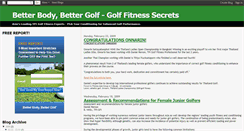 Desktop Screenshot of bettergolffitness.blogspot.com