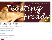 Tablet Screenshot of feastingwithfreddy.blogspot.com