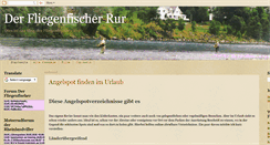 Desktop Screenshot of der-fliegenfischer-rur.blogspot.com