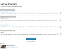 Tablet Screenshot of lorissa-rinehart.blogspot.com