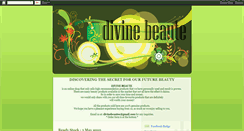 Desktop Screenshot of divinebeaute.blogspot.com